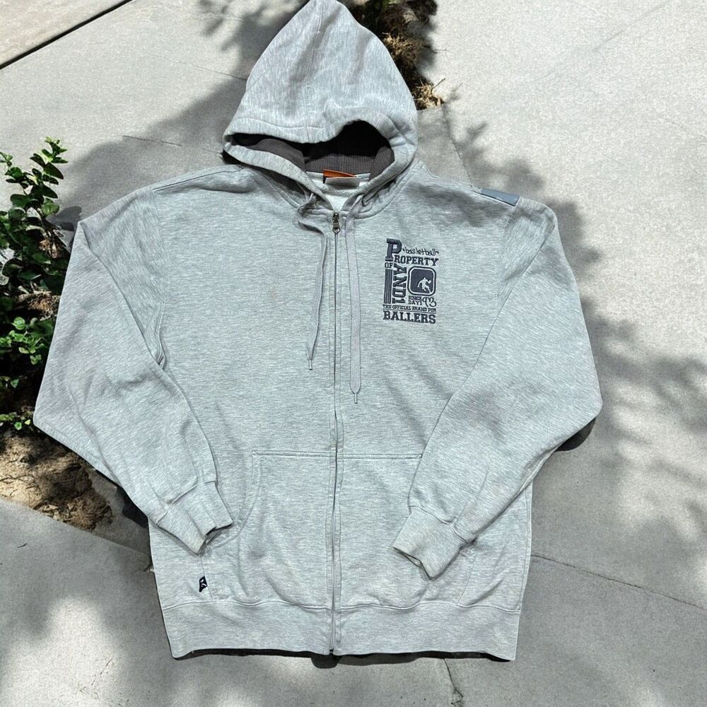 And1 Vintage Y2K Streetball Basketball Ballers Gray Hoodie Men's Size Medium